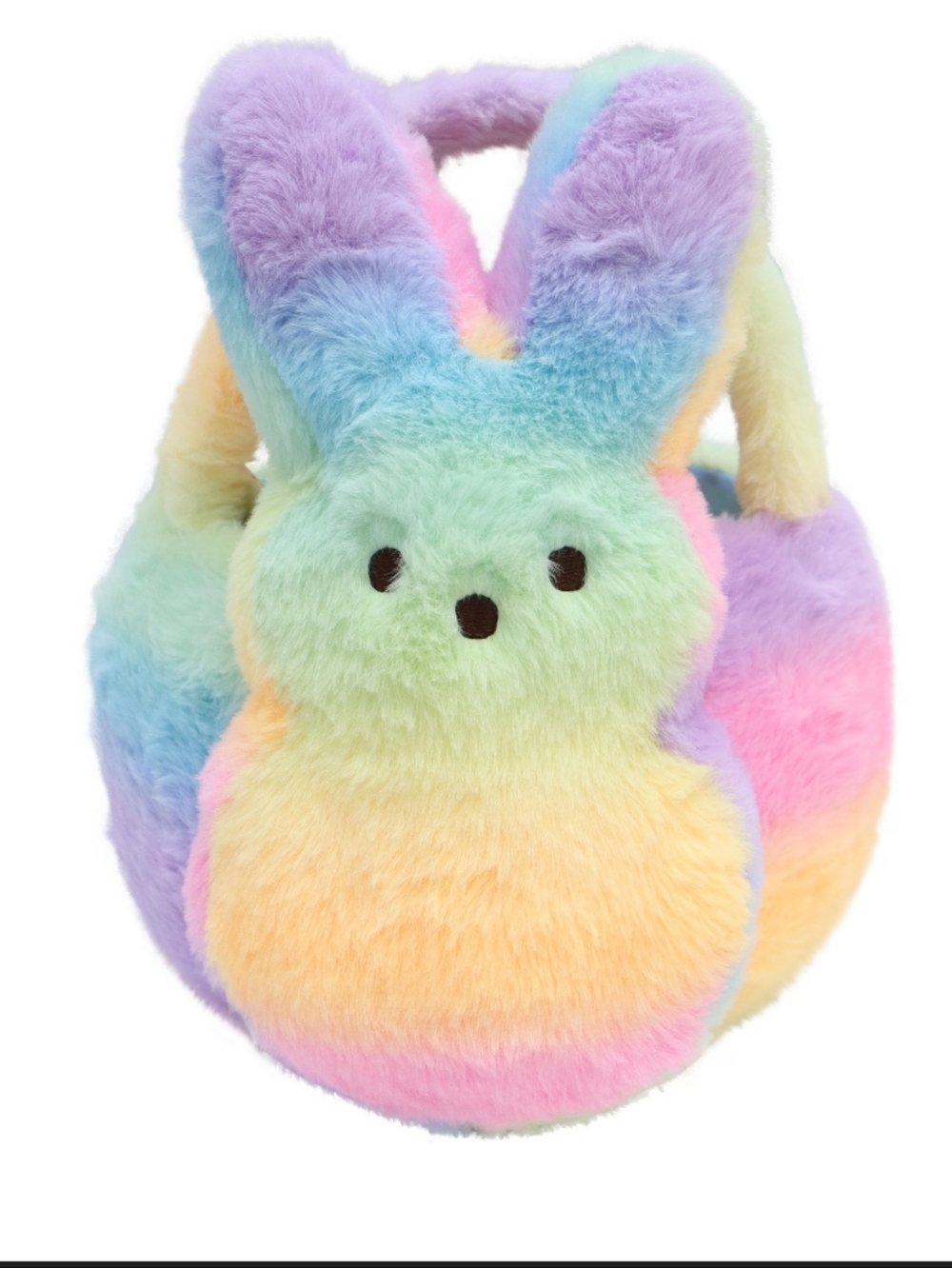 Peeps Rainbow Tie Dye Easter Bunny Plush Basket